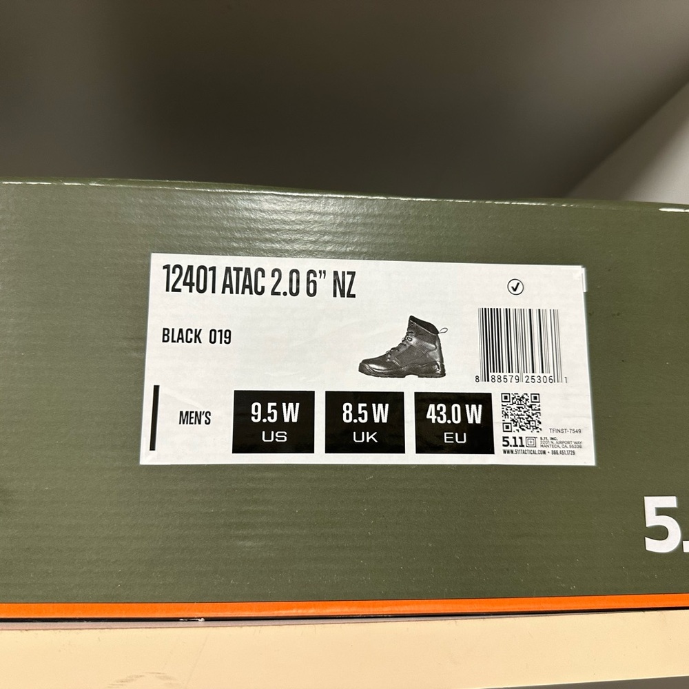 5.11 Tactical Men's ATAC 2.0 6" Tactical Boots - Black